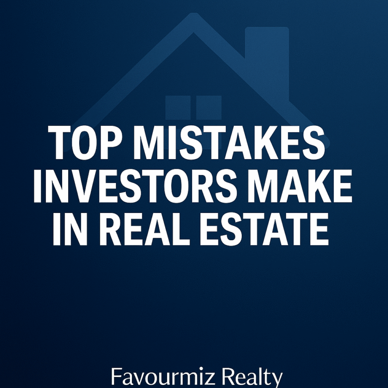Top Mistakes Investors Make in Real Estate